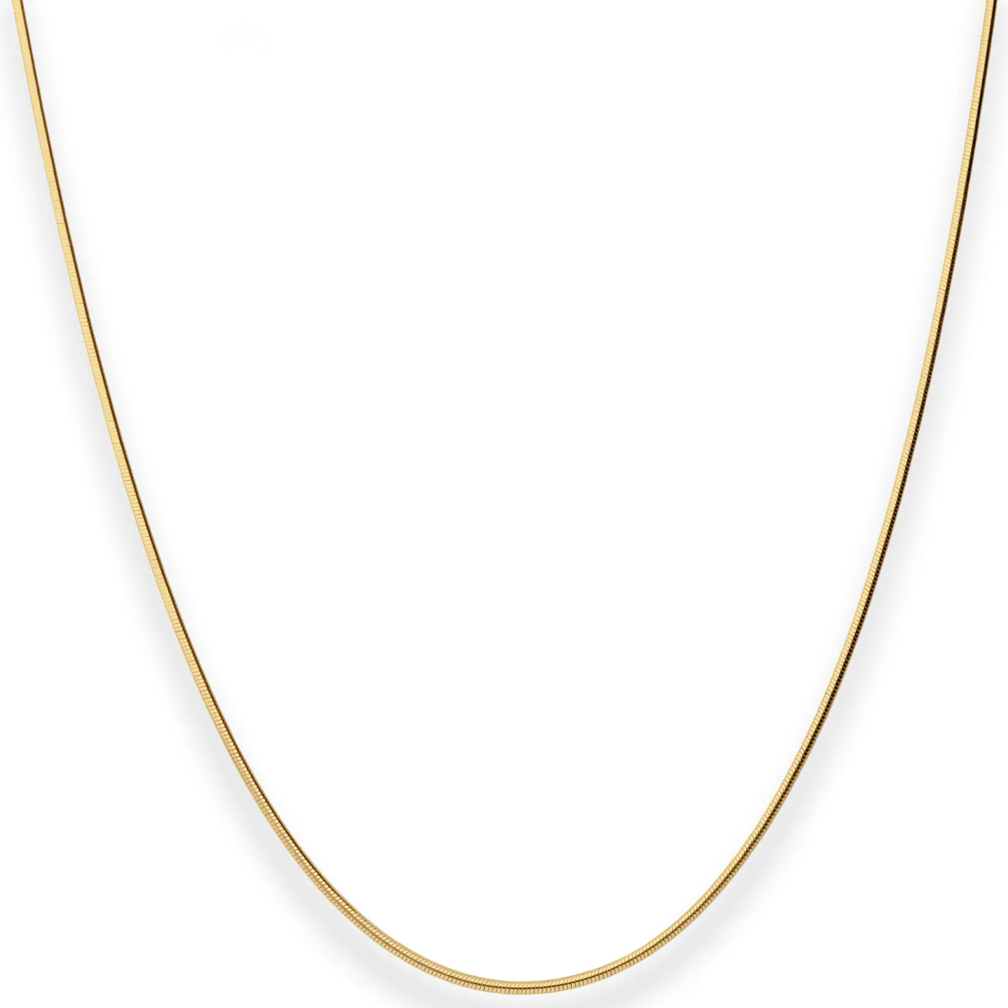 0,9mm Schlangenkette Goldkette Collier Halskette aus 585 Gold Gelbgold 45cm