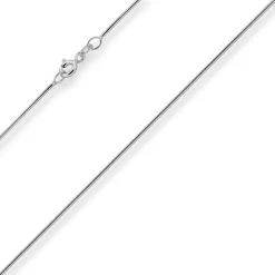 0,9mm Schlangenkette Goldkette Collier Halskette aus 333 Gold Weißgold 42cm