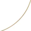 1mm Schlangenkette Kette Collier aus 750 Gold Gelbgold, Goldkette 38cm