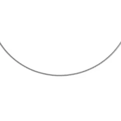 1,9mm Schlangenkette Kette Collier aus 585 Gold Weißgold, 42cm, Damen