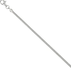1,9mm Schlangenkette Kette Collier aus 925 Silber rhodiniert 80cm