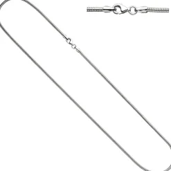 1,9mm Schlangenkette Kette Collier aus 925 Silber rhodiniert 60cm