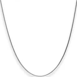 1,1mm Schlangenkette Kette Collier Halskette aus 925 Silber rhodiniert 42cm