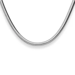 3,2mm Schlangenkette Kette Collier Halskette aus 925 Silber rhodiniert 60cm