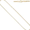 1,9mm Schlangenkette Kette rund 585 Gold Gelbgold 42cm Halskette Halsschmuck