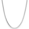 2,8mm Schlangenkette oval Silberkette Collier Halskette aus 925 Silber 45cm