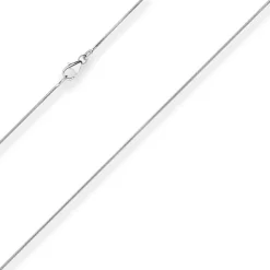 0,9mm Schlangenkette Platinkette Collier Halskette aus 950 Platin 50cm