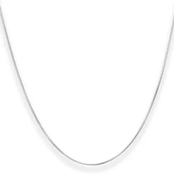 0,9mm Schlangenkette Silberkette Collier Halskette aus 925 Silber 100cm
