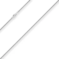 1,6mm Schlangenkette Silberkette Collier Halskette aus 925 Silber 50cm