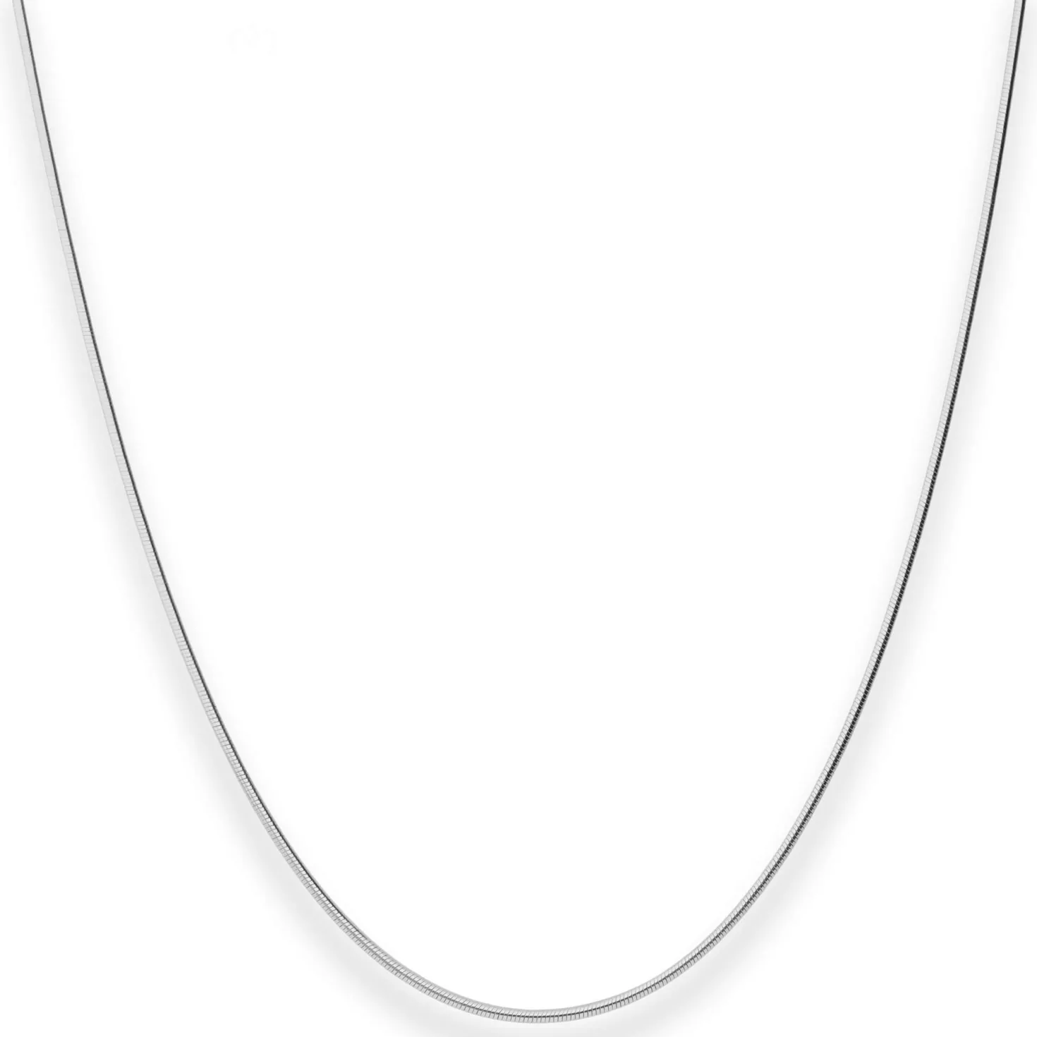 0,9mm Schlangenkette Silberkette Collier Halskette aus 925 Silber 65cm