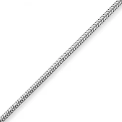 2,4mm Schlangenkette Silberkette Collier Halskette aus 925 Silber 42cm