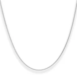 1,1mm Schlangenkette Silberkette Collier Halskette aus 925 Silber 50cm