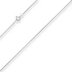 1,1mm Schlangenkette Silberkette Collier Halskette aus 925 Silber 50cm