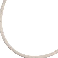 2,8mm Seidencollier Collier beige, Karabiner 925 Silber, Damen, 42cm