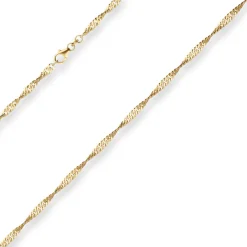 2,9mm Singapurkette Collier Halskette aus 585 Gold Gelbgold 42cm
