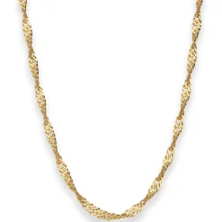 2,9mm Singapurkette Collier Halskette aus 375 Gold Gelbgold 50cm