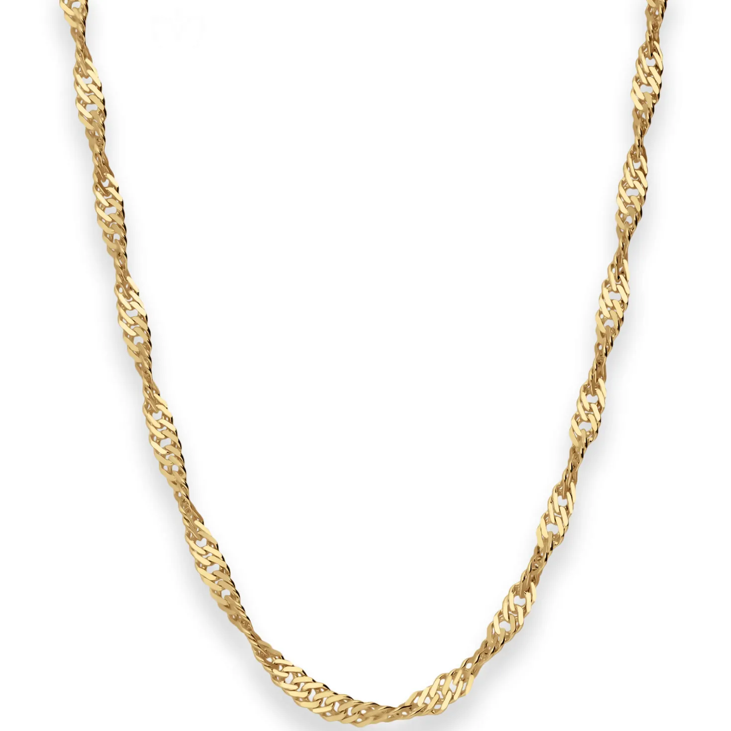 2,9mm Singapurkette Collier Halskette aus 375 Gold Gelbgold 50cm