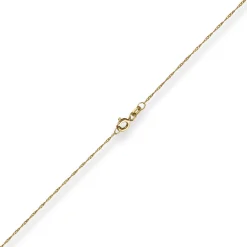 1mm Singapurkette Goldkette Collier Halskette aus 375 Gold Gelbgold 40cm