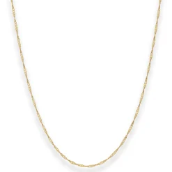 1,4mm Singapurkette Goldkette Collier Halskette aus 333 Gold Gelbgold 38cm
