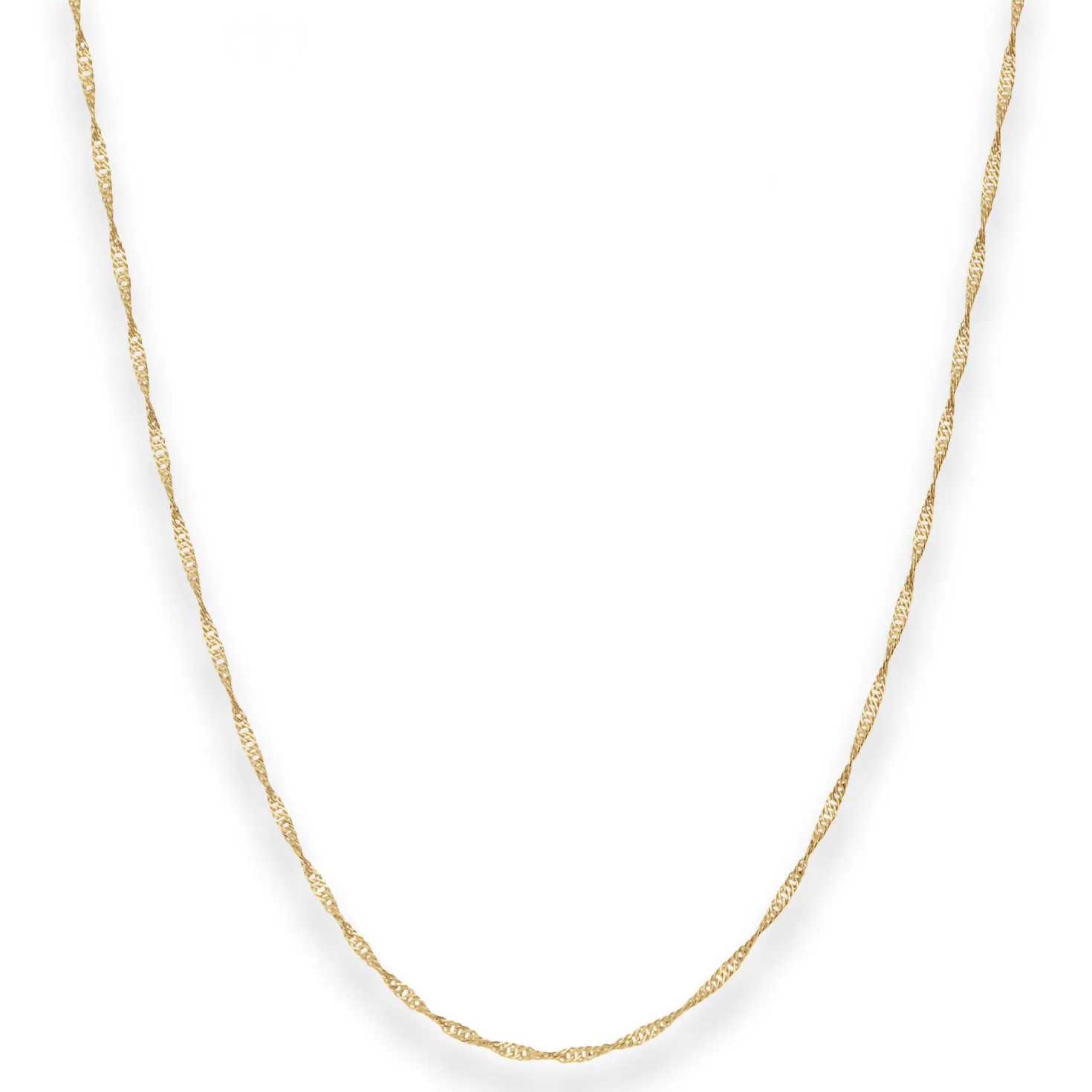 1,4mm Singapurkette Goldkette Collier Halskette aus 333 Gold Gelbgold 38cm