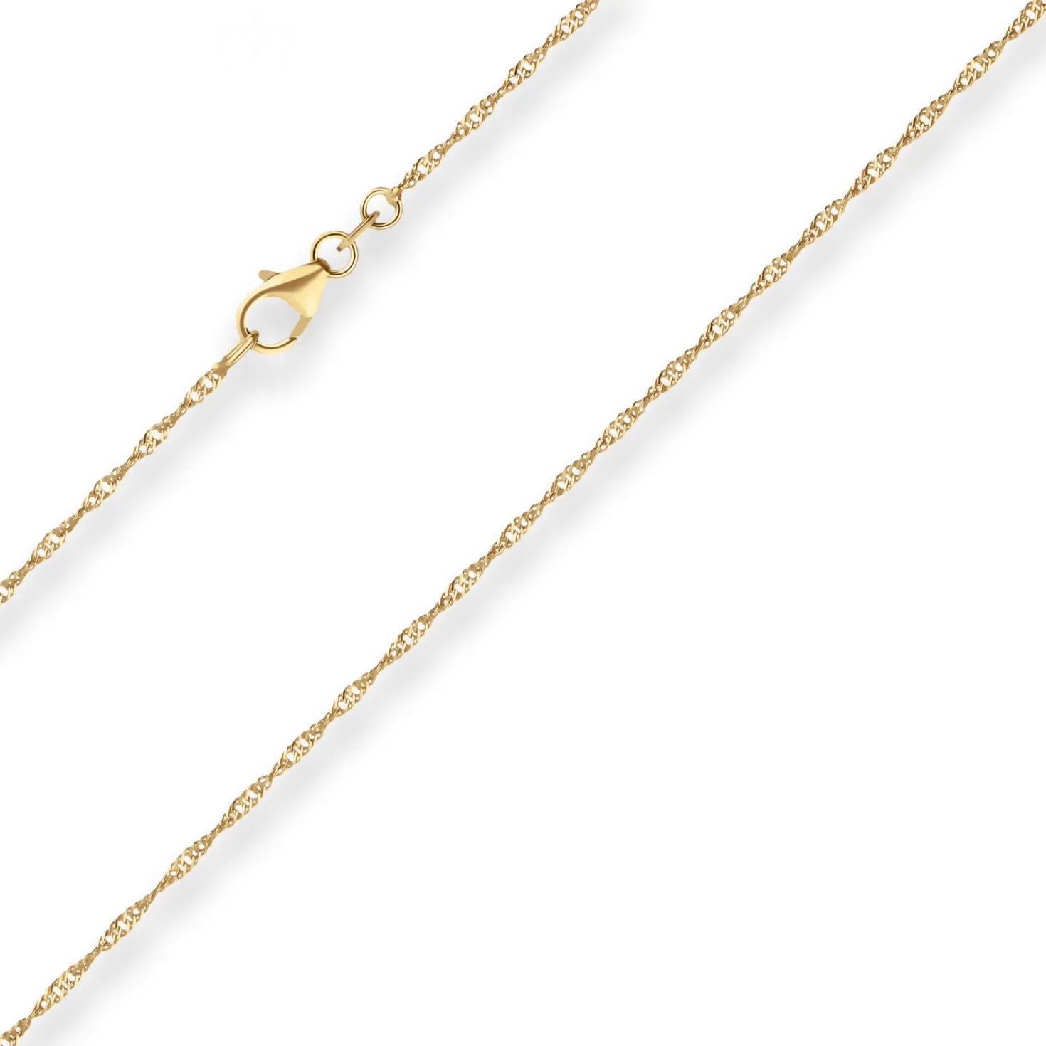 1,4mm Singapurkette Goldkette Collier Halskette aus 333 Gold Gelbgold 38cm