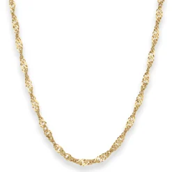 3,8mm Singapurkette Goldkette Collier Halskette aus 585 Gold Gelbgold 55cm