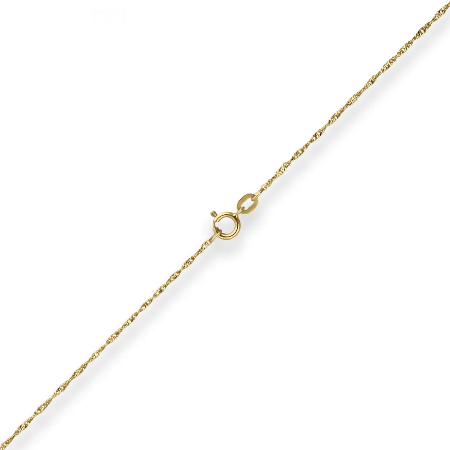 1mm Singapurkette Goldkette Collier Halskette aus 375 Gold Gelbgold 40cm