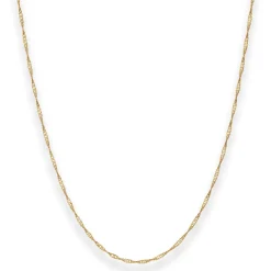 1,4mm Singapurkette Goldkette Collier Halskette aus 333 Gold Gelbgold 45cm