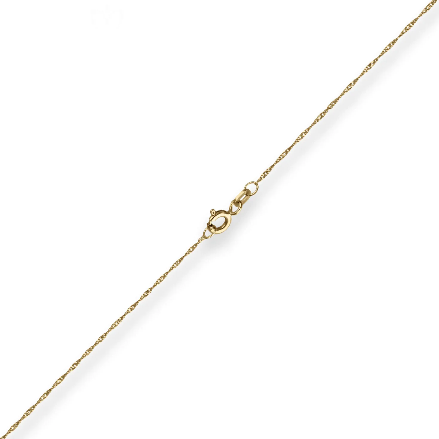 1mm Singapurkette Goldkette Collier Halskette aus 333 Gold Gelbgold 50cm