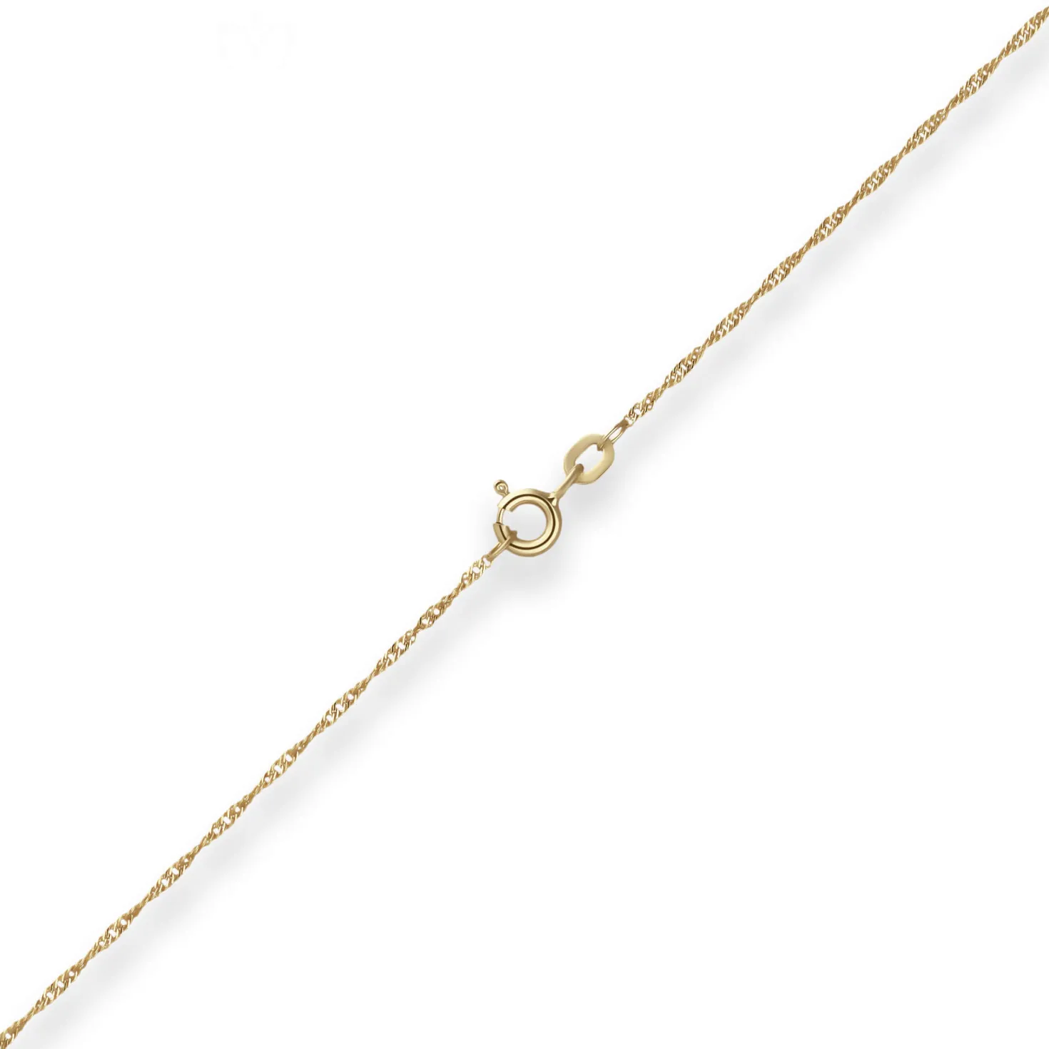 1,2mm Singapurkette Goldkette Collier Halskette aus 585 Gold Gelbgold 45cm