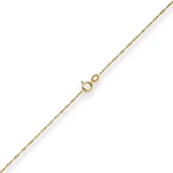 1mm Singapurkette Goldkette Collier Halskette aus 585 Gold Gelbgold 45cm