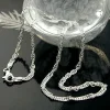 2mm Singapurkette Kette Collier, 925 Silber, Silberkette rund, 50cm