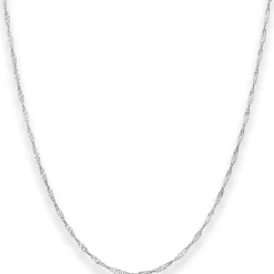 1,8mm Singapurkette Silberkette Collier Halskette aus 925 Silber 80cm