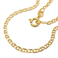 2mm Steg-Anker Armband Armkette aus 9Kt 375 Gold Gelbgold glänzend 19cm