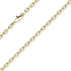 4mm Steg-Ankerkette Kette Collier Halskette aus 585 Gold Gelbgold 50cm