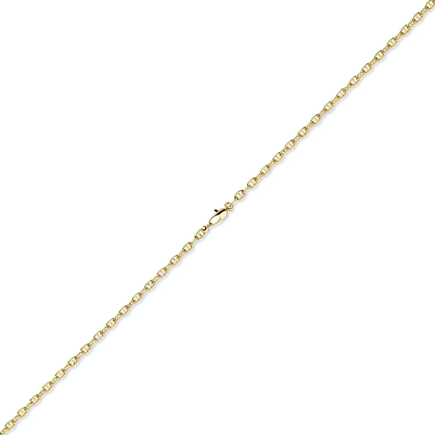 4mm Steg-Ankerkette Kette Collier Halskette aus 585 Gold Gelbgold 50cm