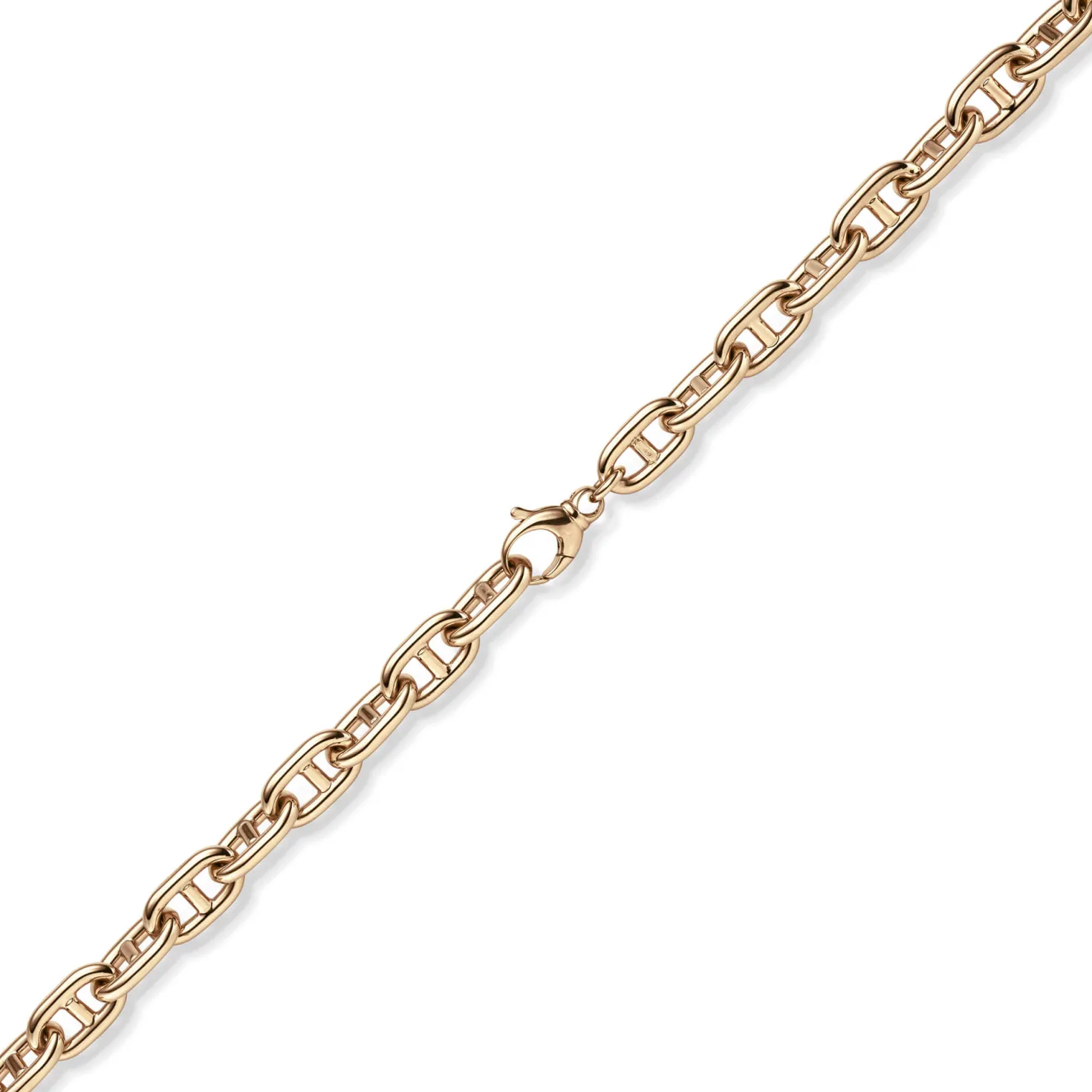 12mm Steg-Ankerkette Kette Collier Halskette aus 585 Gold Rotgold 50cm