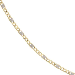 3,7mm Steg-Panzerarmband Armband Armkette aus 333 Gold Gelbgold 19cm