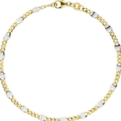 2mm Stegpanzerarmband Armkette Armband, 333 Gold Gelbgold, 19cm
