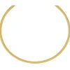3mm Strickcollier Kette Halsreif 750 Gold Gelbgold 42cm Damen Goldkette