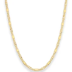 3mm Tigeraugenkette Goldkette Collier Halskette aus 585 Gold Gelbgold 45cm