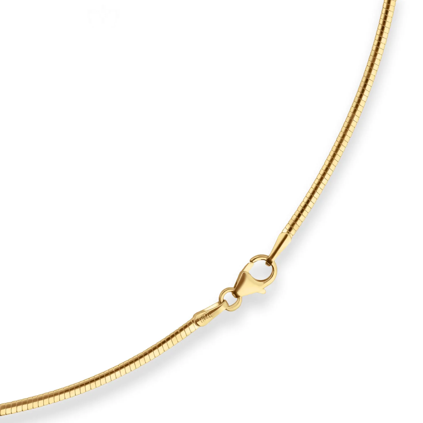 1,9mm Tondakette oval Collier Omegareif Halskette aus 333 Gold Gelbgold 45cm
