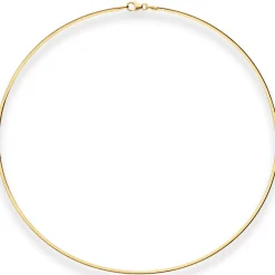 1,9mm Tondakette oval Collier Omegareif Halskette aus 333 Gold Gelbgold 42cm