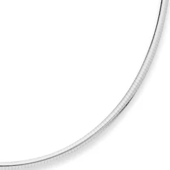 3mm Tondakette oval Silberkette Collier Halskette aus 925 Silber 45cm