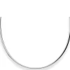 3mm Tondakette oval Silberkette Collier Halskette aus 925 Silber rhodiniert 45cm
