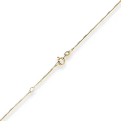 0,7mm Veneziakette Collier aus 585 Gold Gelbgold 42cm mit Zwischenöse