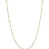 0,7mm Veneziakette Collier Halskette aus 375 Gold Gelbgold 45cm
