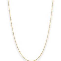 0,7mm Veneziakette Collier Halskette aus 375 Gold Gelbgold 40cm