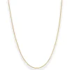 0,8mm Veneziakette Collier Halskette aus 585 Gold Gelbgold 45cm mit Zwischenöse