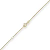 0,9mm Veneziakette Collier Halskette aus 333 Gold Gelbgold 42cm mit Zwischenöse